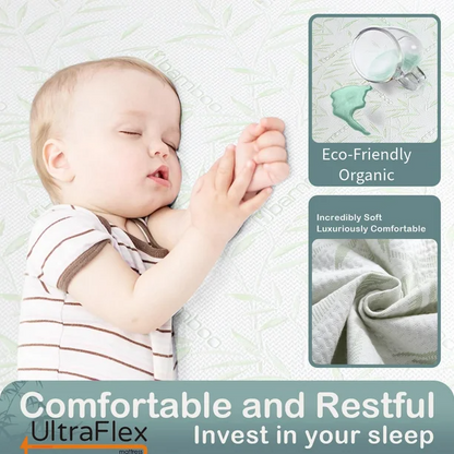 UltraFlex® SolidSleep – Kanadische Fertigung FESTE, Gel-infundierte, Wendbare Komfortmatratze mit Druckentlastung, Kühltechnologie, Bambusbezug, CertiPUR-US® zertifiziertem Schaumstoff (Hergestellt in Kanada)