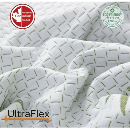 UltraFlex® SolidSleep – Kanadische Fertigung FESTE, Gel-infundierte, Wendbare Komfortmatratze mit Druckentlastung, Kühltechnologie, Bambusbezug, CertiPUR-US® zertifiziertem Schaumstoff (Hergestellt in Kanada)