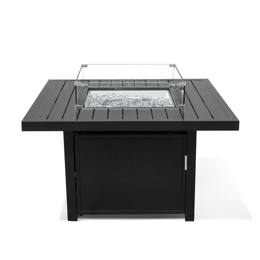 Aluminum Propane 42" Square Outdoor Fire Pit Table - AURABAGS SHOP