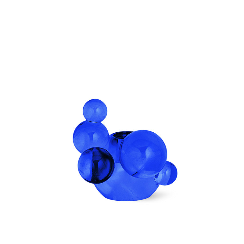 Bubble Kristallglas Kerzenhalter - Kobaltblau Dekorative Skulptur