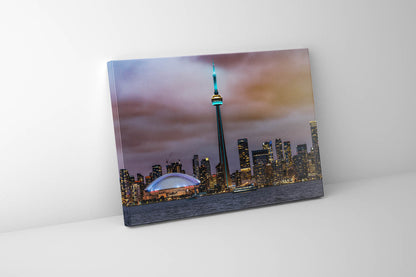 Wandkunst Der CN Tower, Roger Center und der Ontariosee