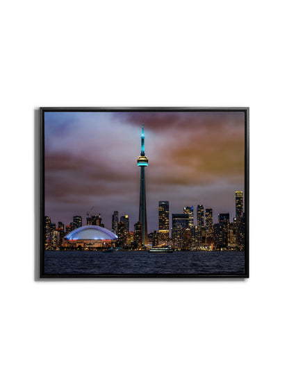 Wandkunst Der CN Tower, Roger Center und der Ontariosee