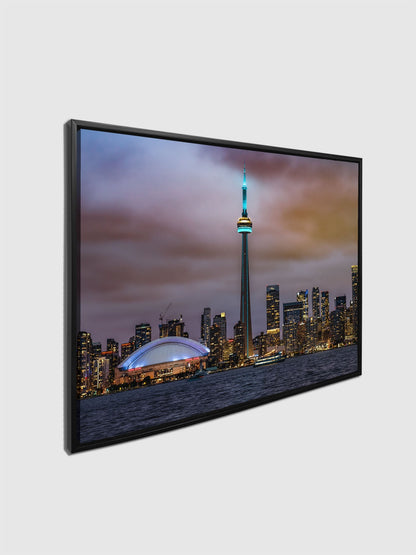 Wandkunst Der CN Tower, Roger Center und der Ontariosee