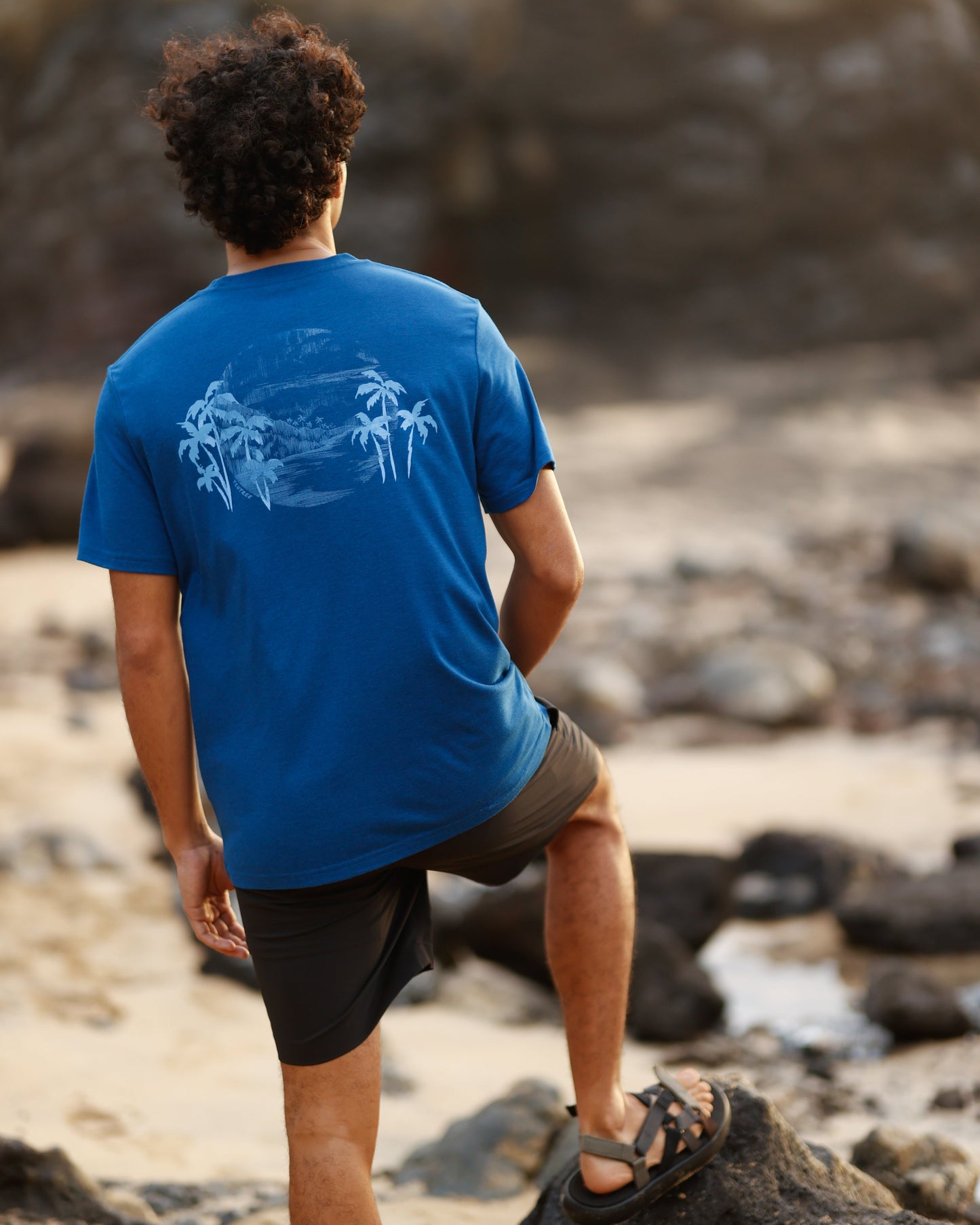 Haiti-Palmen-Overlay T-Shirt