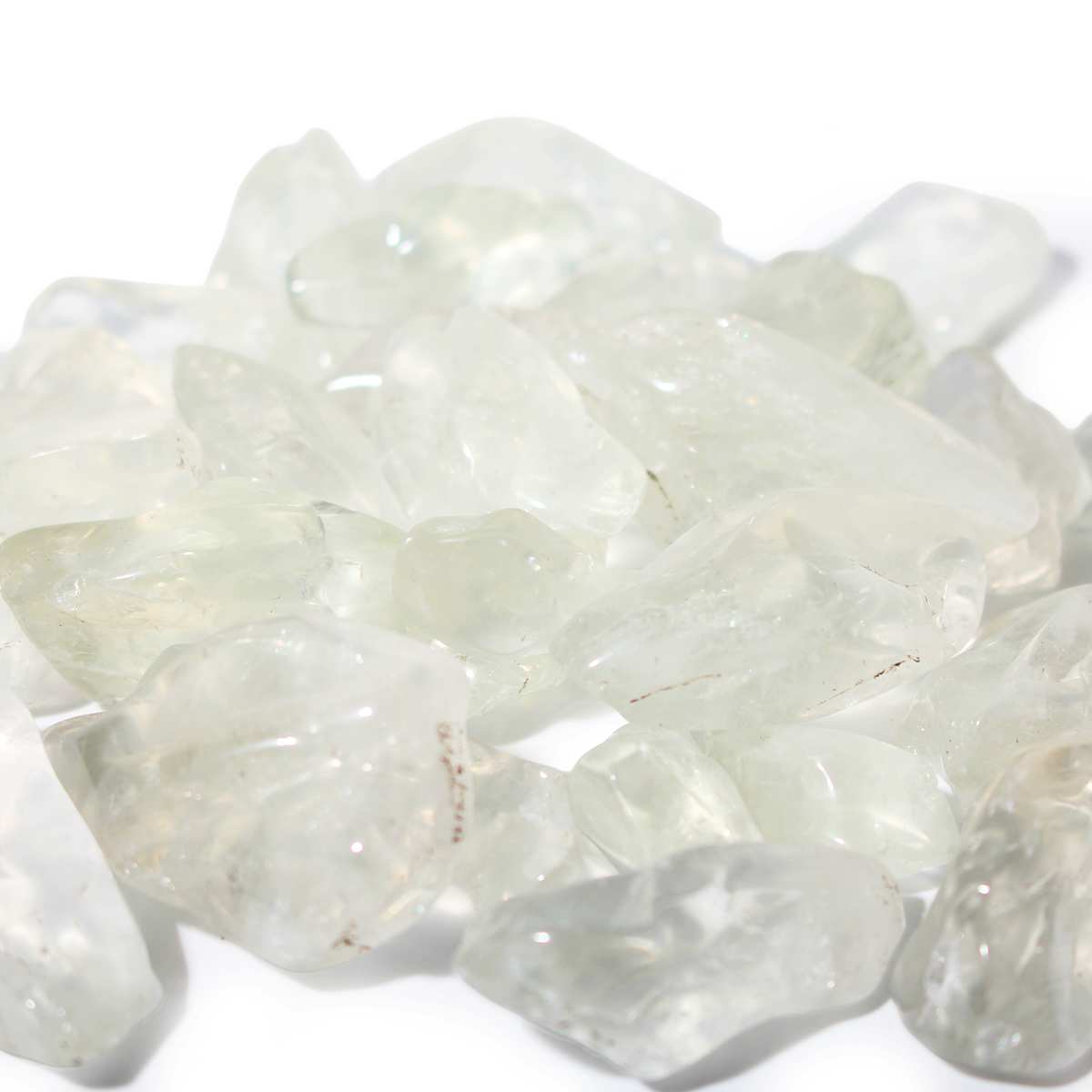 Prasiolite A Tumbled Stones - Semi-Polished