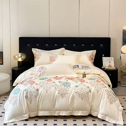 Talia Bettwäsche-Set, 400 TC, 100 % Baumwolle – Beige