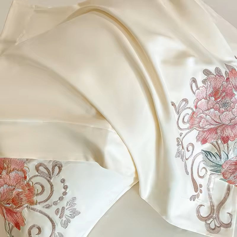 Talia Bettwäsche-Set, 400 TC, 100 % Baumwolle – Beige