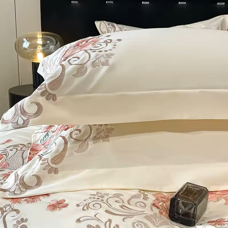 Talia Bettwäsche-Set, 400 TC, 100 % Baumwolle – Beige