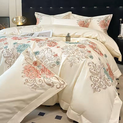 Talia Bettwäsche-Set, 400 TC, 100 % Baumwolle – Beige