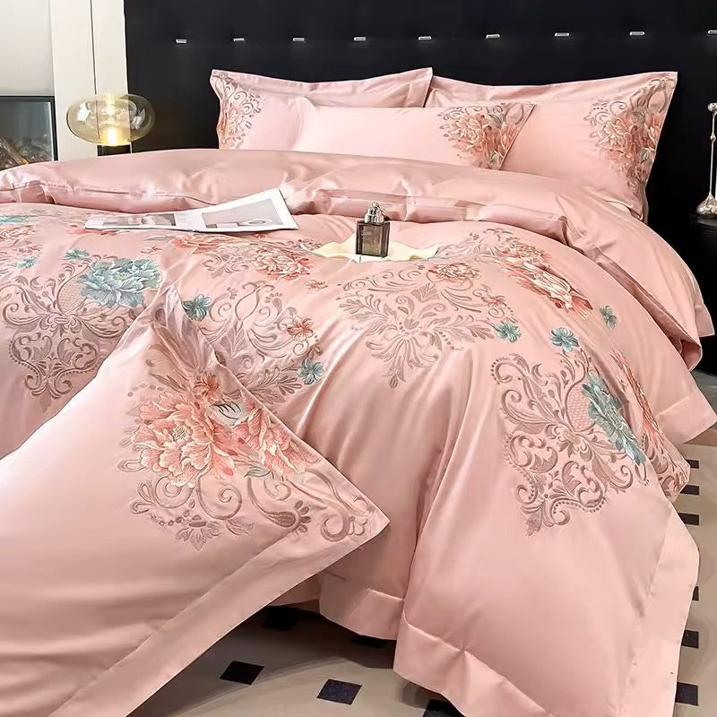 Talia Bettwäsche-Set, 400 TC, 100 % Baumwolle - Rouge