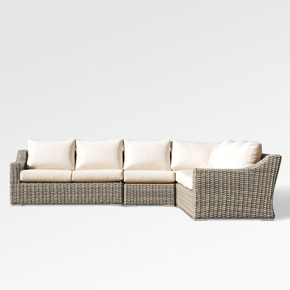 Tulip Ecksofa mit 6 Sitzen und Sunbrella®-Kissen