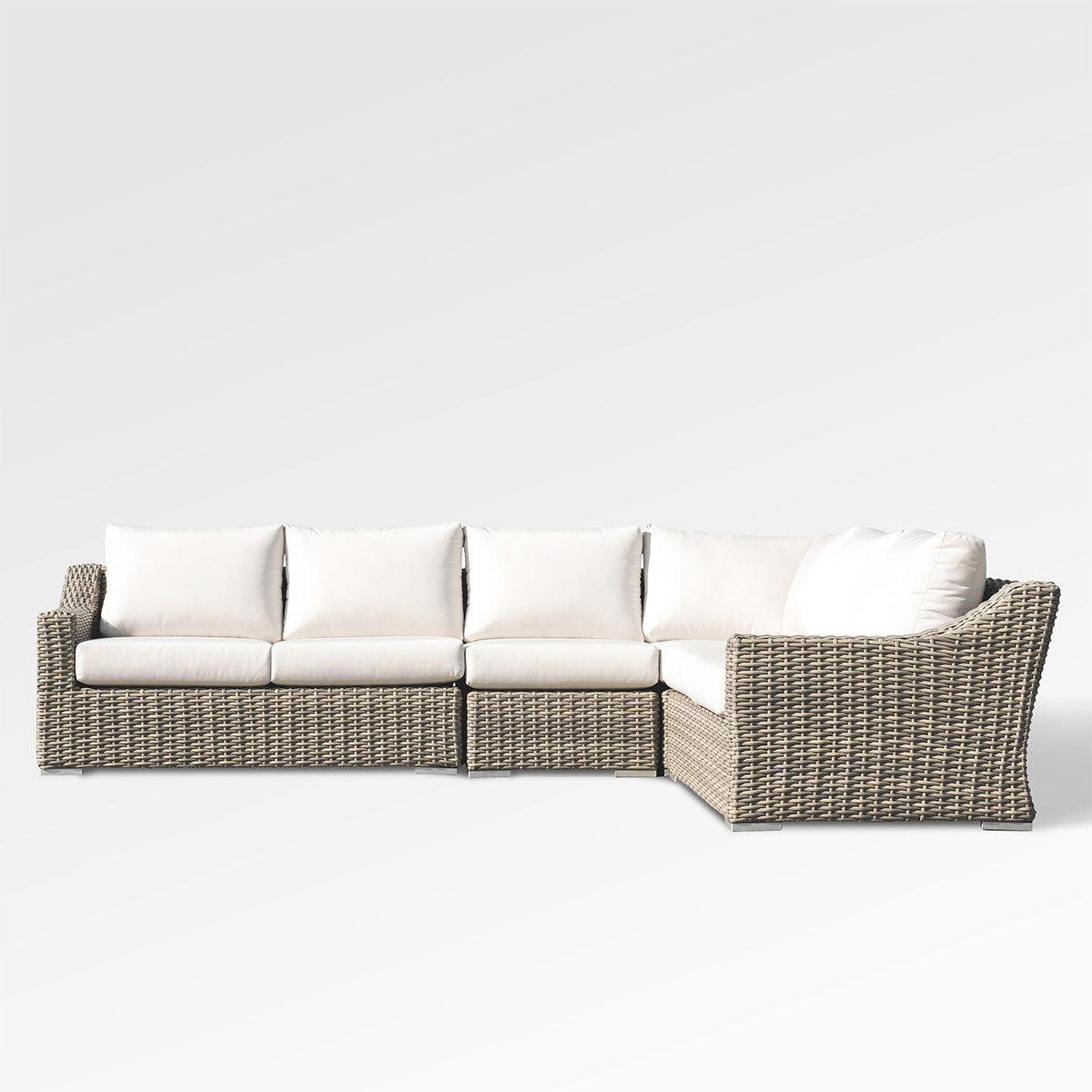 Tulip Ecksofa mit 6 Sitzen und Sunbrella®-Kissen