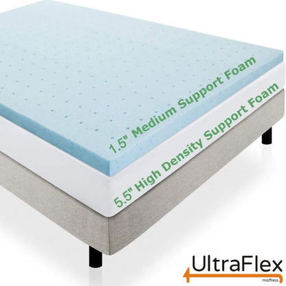 UltraFlex® INFINITY Orthopädische Wirbelsäulenpflege, Premium Soja-Schaum, Umweltfreundliche Matratze mit wasserdichtem Matratzenschoner (Hergestellt in Kanada)