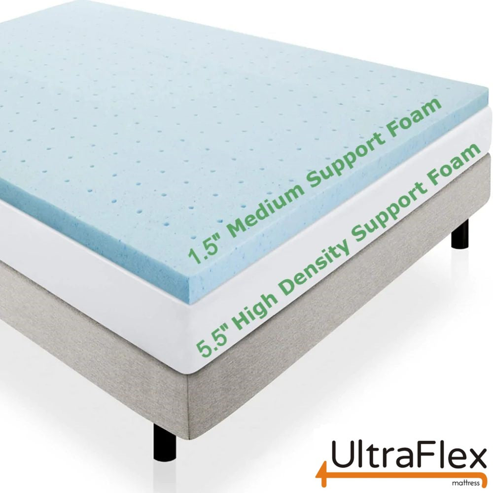 UltraFlex® INFINITY PLUS Orthopädische Wirbelsäulenpflege, Premium Soja-Schaum, Umweltfreundliche Matratze (Hergestellt in Kanada)
