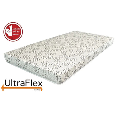 UltraFlex® DIVINE Matratzen- und Boxspring-Set Premium High-Density Medium Schaumstoff, Doppelseitige Matratze (Hergestellt in Kanada)