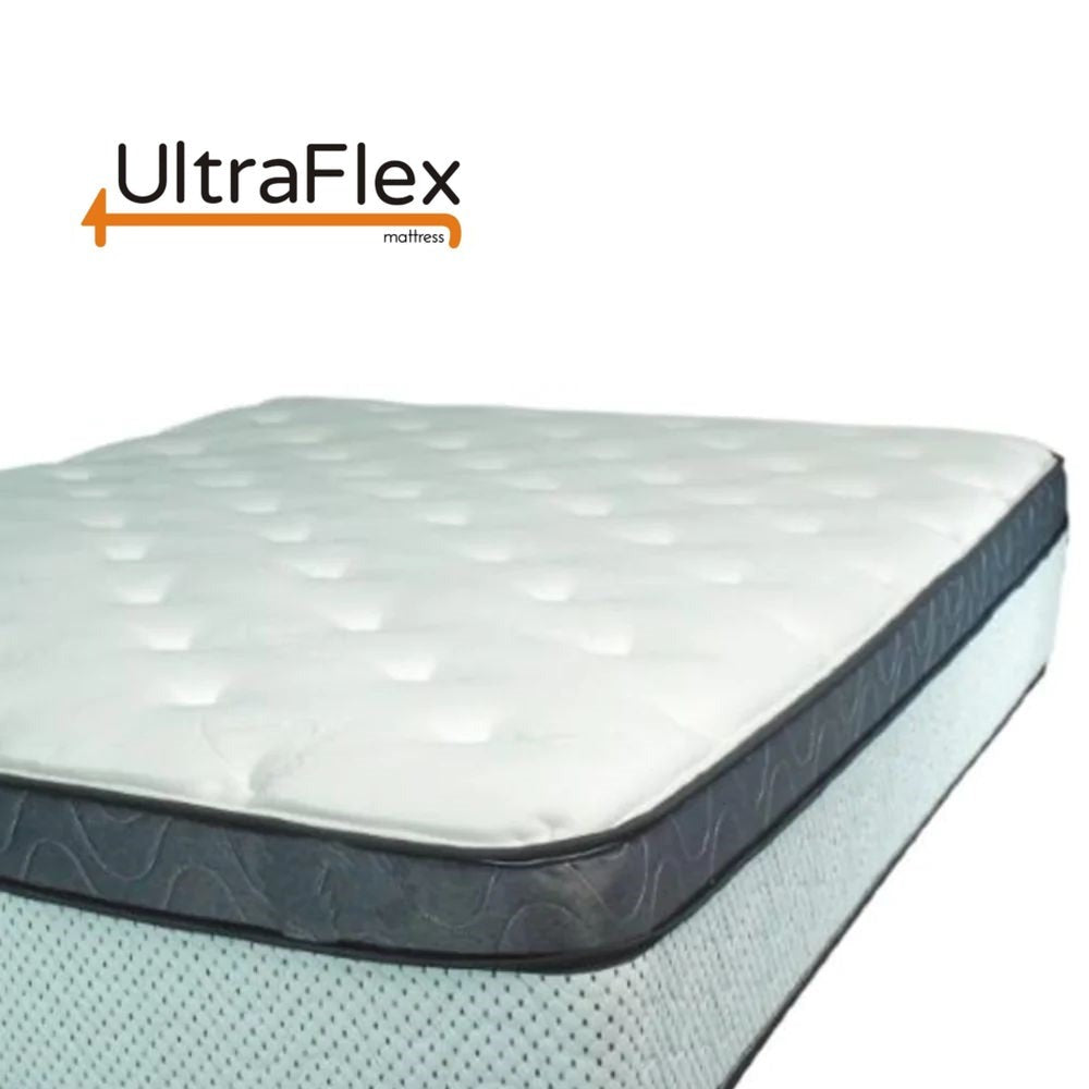 UltraFlex® EUPHORIA 35,5 cm Orthopädische Eurotop Taschenfederkern-Matratze mit Schaumstoffumrandung und umweltfreundlichem Hybrid (Hergestellt in Kanada)