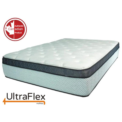 UltraFlex® EUPHORIA 35,5 cm Orthopädische Eurotop Taschenfederkern-Matratze mit Schaumstoffumrandung und umweltfreundlichem Hybrid (Hergestellt in Kanada)