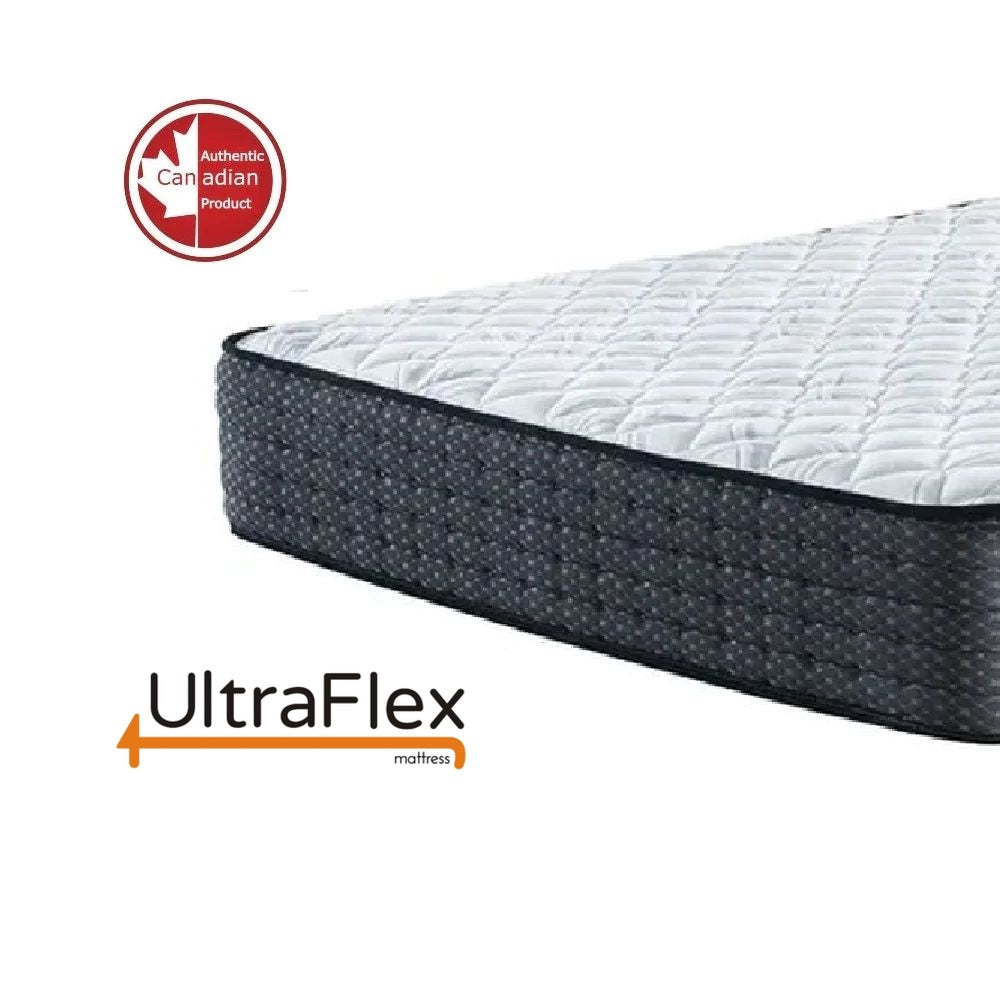 UltraFlex® HARMONY Matratzen- und Boxspring-Set, orthopädisch, Federkern, Komfortschicht aus Schaumstoff, ummantelt, umweltfreundliche Hybridmatratze (Hergestellt in Kanada)