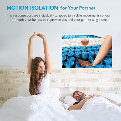 UltraFlex® HARMONY Orthopädische, ummantelte Federkern-Komfortschicht, Schaumstoffummantelte, umweltfreundliche Hybridmatratze (Hergestellt in Kanada)