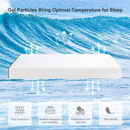 UltraFlex® DREAMER Orthopädische, kühlende Gelschaum-Matratze, umweltfreundlich mit wasserdichtem Matratzenschoner (Hergestellt in Kanada)