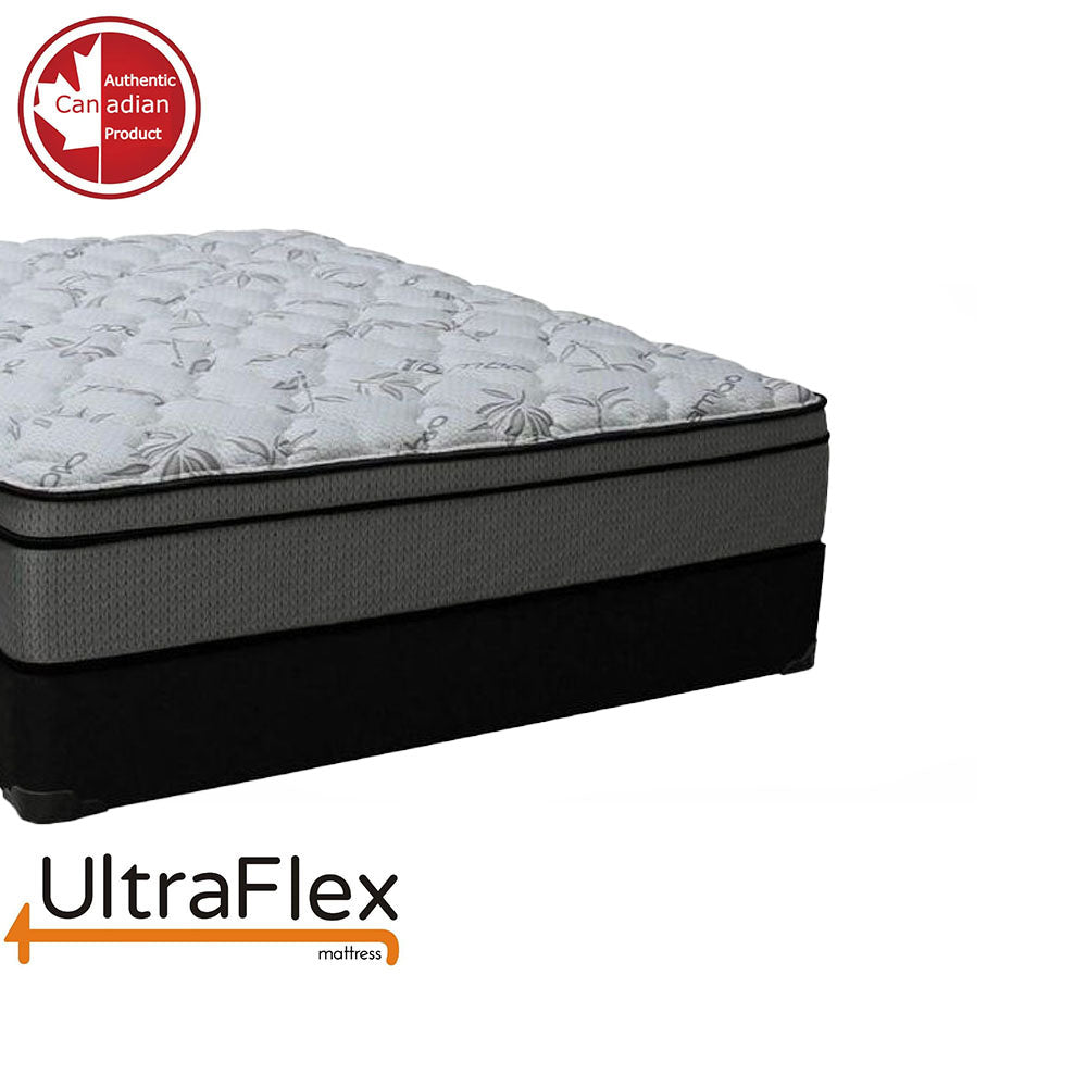 UltraFlex® DYNASTY- Firm Orthopedic Spinal Care, Posture Support, Pressure Relief & Cooler Sleep, Natural Heavy-Duty and High-Density Foam, Eco-Friendly Mattress (Made in Canada) With Water Proof Mattress Protector