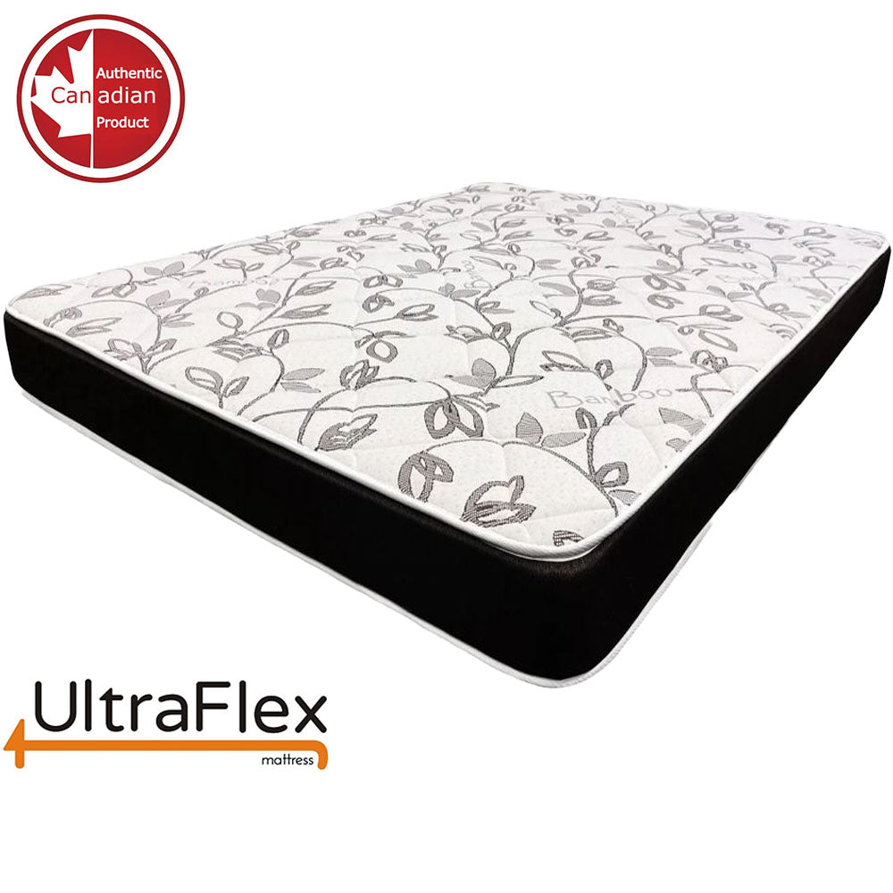 UltraFlex® ZENITH – Hochdichter, druckentlastender Soja-Schaumstoff, temperaturregulierendes Kühlgel, Wirbelsäulenpflege, orthopädische Matratze mit Haltungsunterstützung (Hergestellt in Kanada) – mit wasserdichtem Matratzenschoner