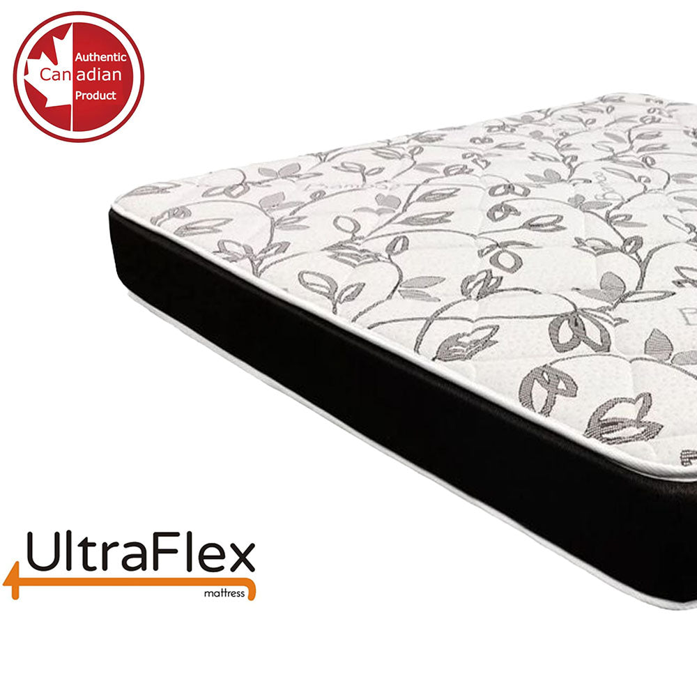 UltraFlex® ZENITH – Hochdichter, druckentlastender Soja-Schaumstoff, temperaturregulierendes Kühlgel, Wirbelsäulenpflege, orthopädische Matratze mit Haltungsunterstützung (Hergestellt in Kanada) – mit wasserdichtem Matratzenschoner