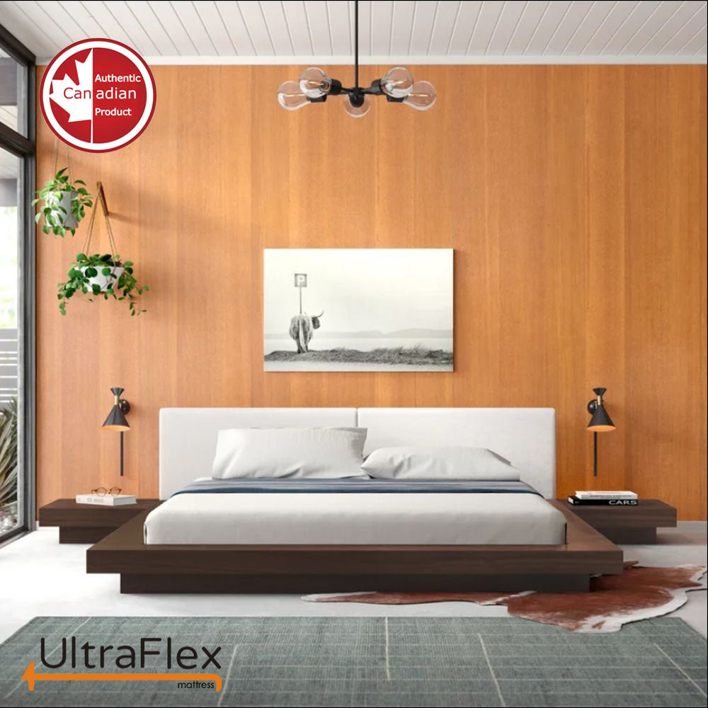 UltraFlex® ZENITH – Hochdichter, druckentlastender Soja-Schaumstoff, temperaturregulierendes Kühlgel, Wirbelsäulenpflege, orthopädische Matratze mit Haltungsunterstützung (Hergestellt in Kanada) – mit wasserdichtem Matratzenschoner