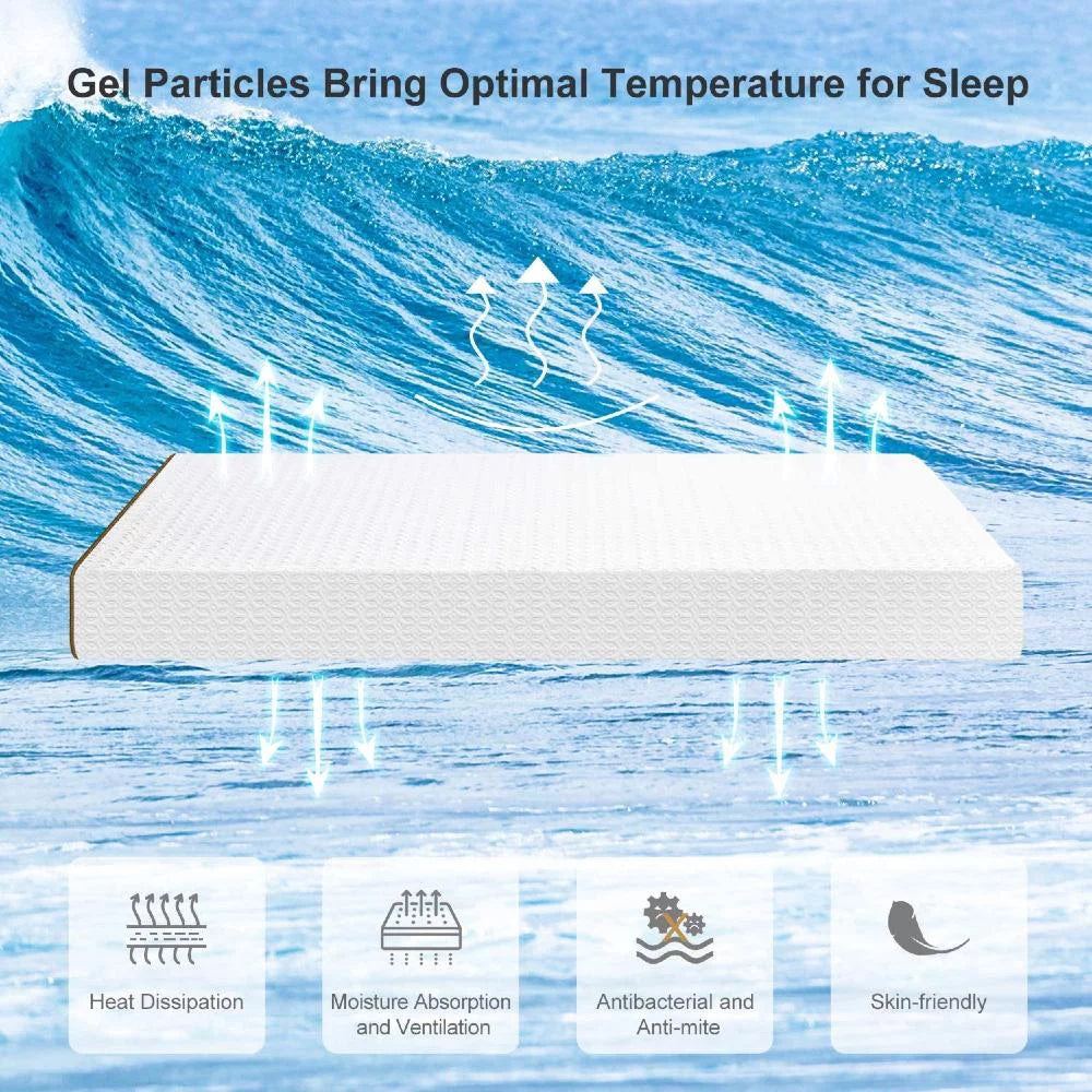 UltraFlex® DELIGHT – Erweiterte orthopädische Unterstützung, hochdichter druckentlastender Schaumstoff, mehrfache Haltungsunterstützung der Wirbelsäule, Bewegungstransfertaschen, CoolGel umweltfreundliche Matratze (Hergestellt in Kanada)