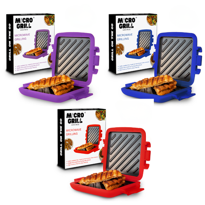 Micro Grill Classic™ Toastie Maker, Mikrowellen-Grill, Sandwich-Toaster, 3-Minuten-Grilled-Cheese, knusprig, Panini-Presse, spülmaschinenfest, Büro, Zuhause, Reisen & Studentenwohnheime