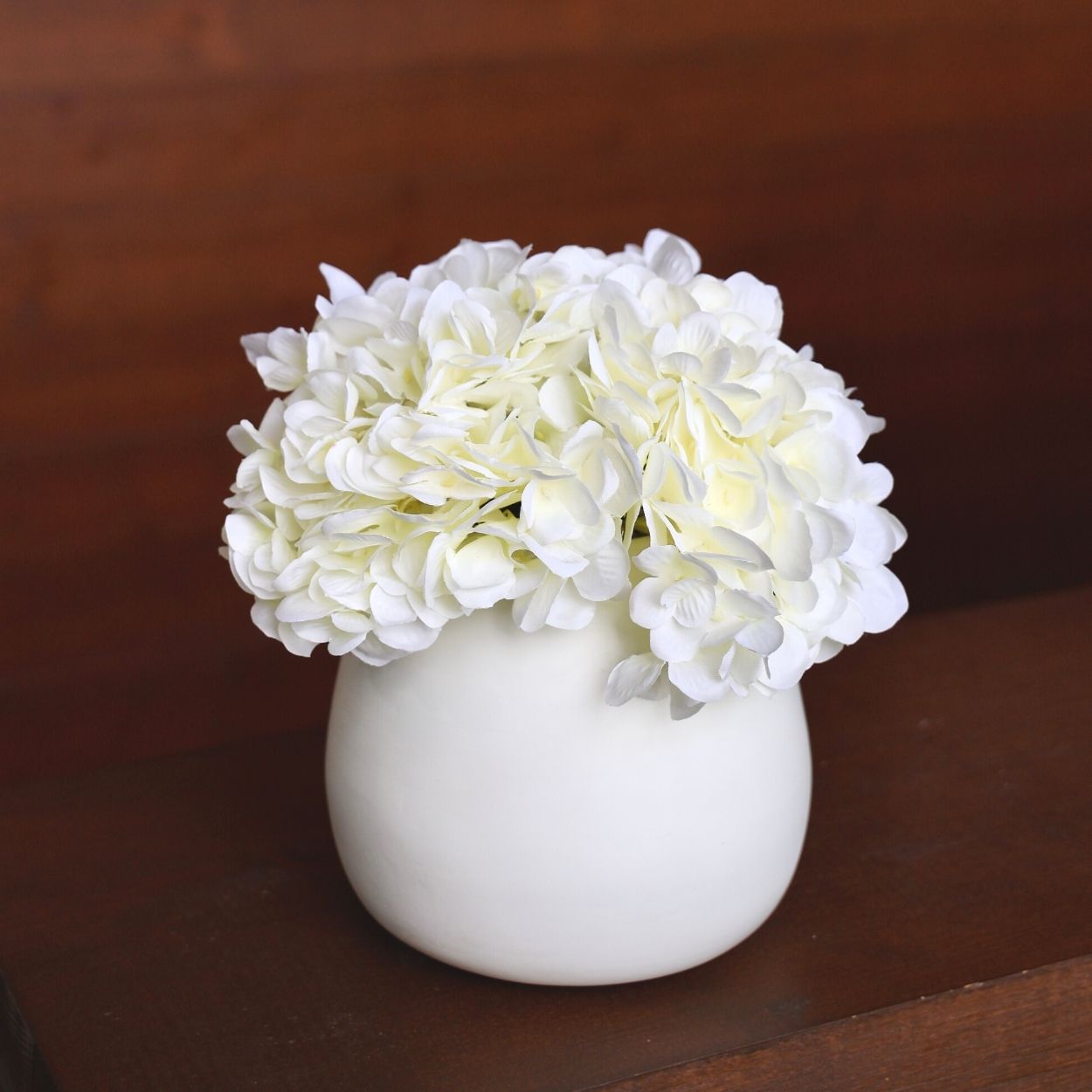 Künstliches Hortensien-Bouquet Encino, weiß, 45,7 cm x 20,3 cm (3er-Set)