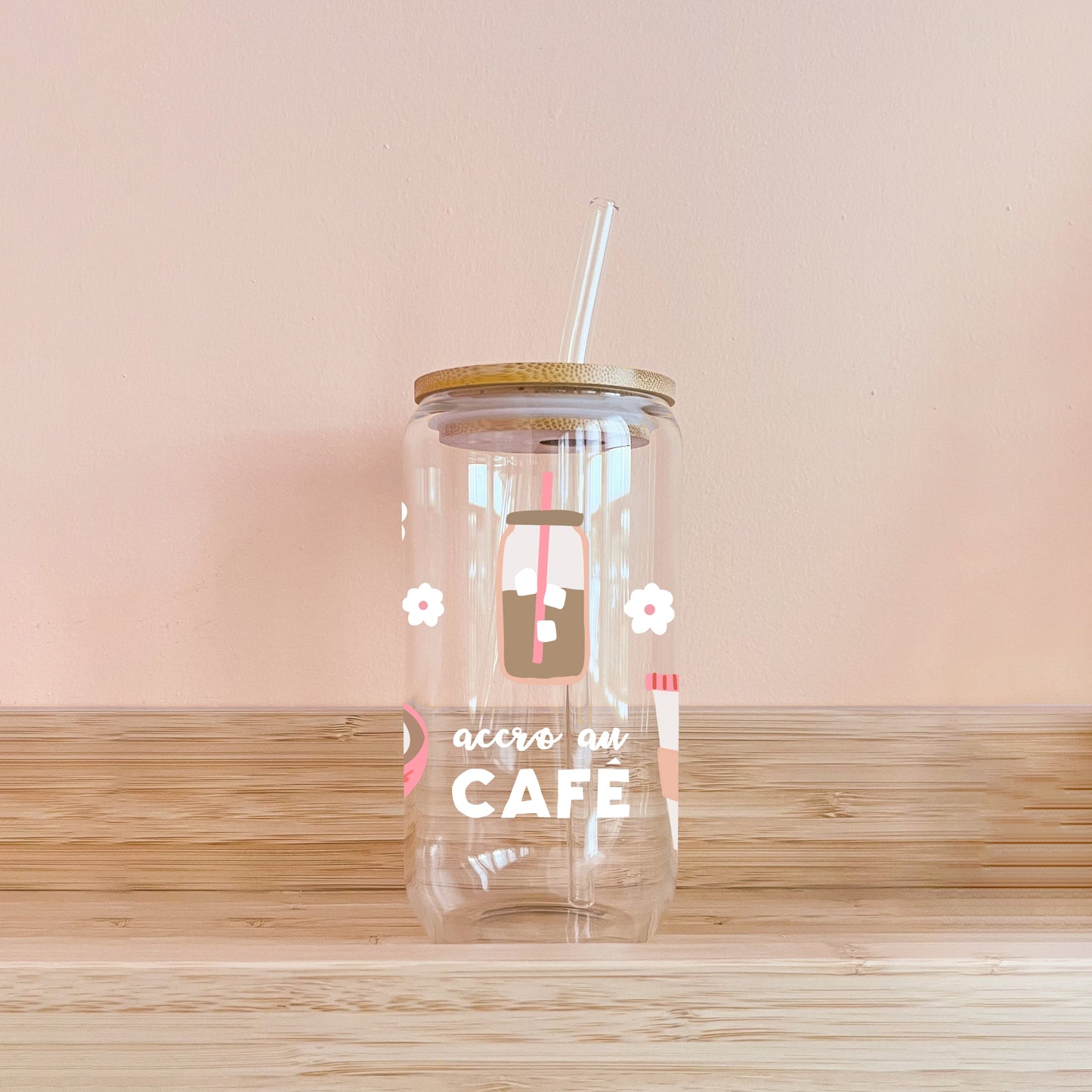 Verre boho - accro au café