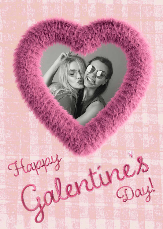 Galentines Day Collage Leinwand Foto Liebe Herz 40x50cm Individueller Leinwanddruck