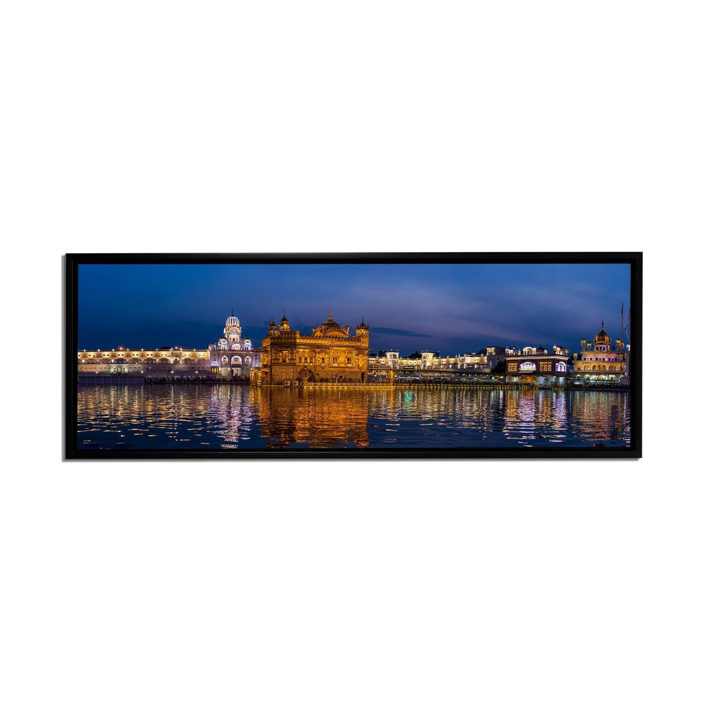 Leinwandbild des Goldenen Tempels – Wandkunst Skyline