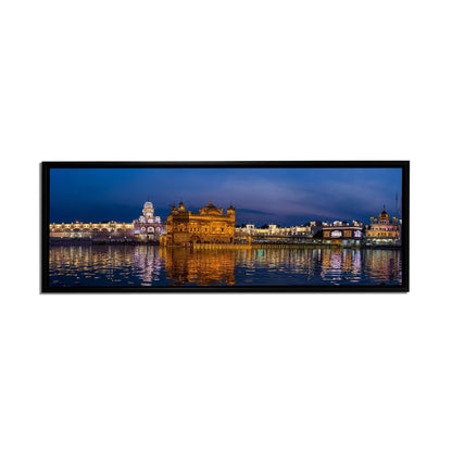 Leinwandbild des Goldenen Tempels – Wandkunst Skyline