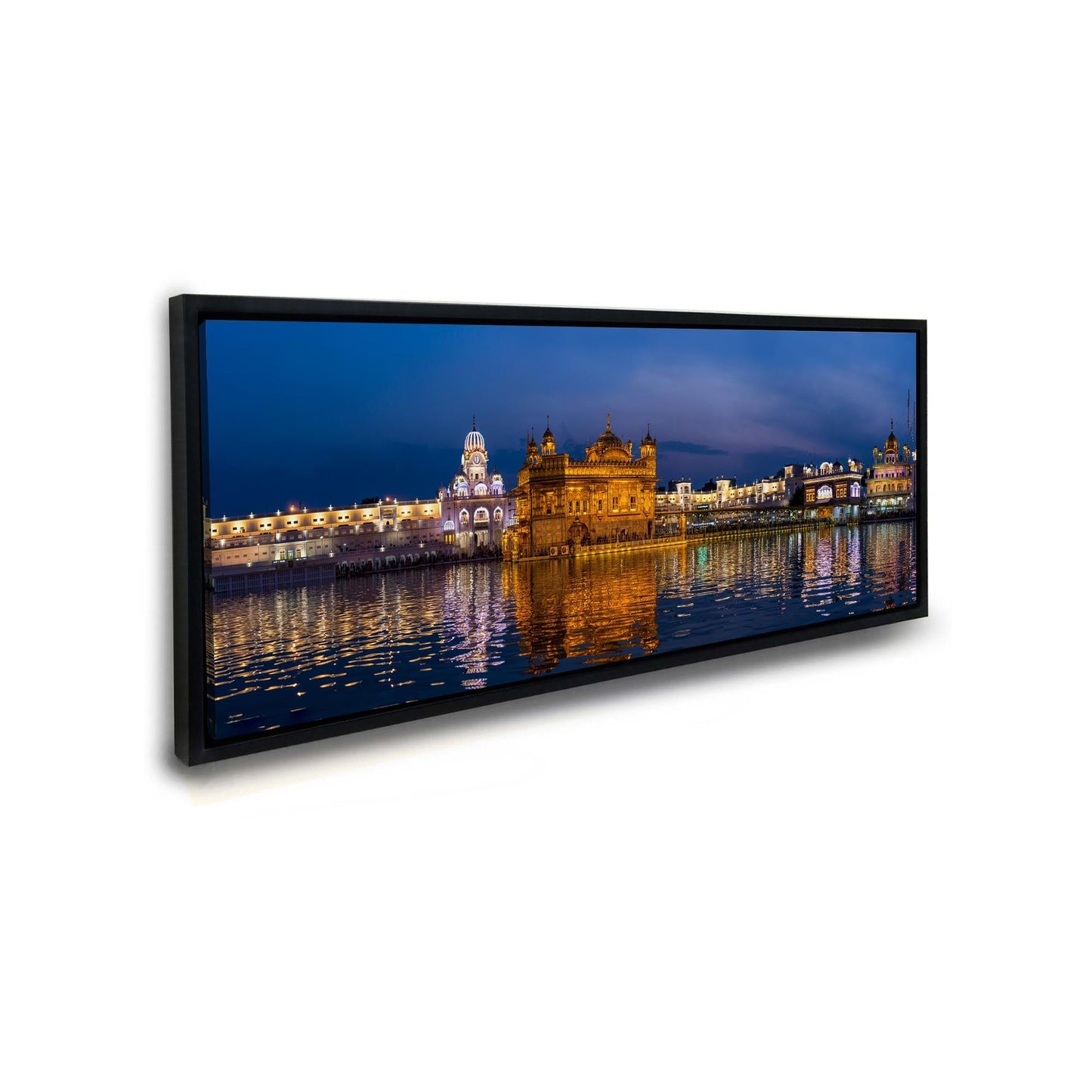 Leinwandbild des Goldenen Tempels – Wandkunst Skyline