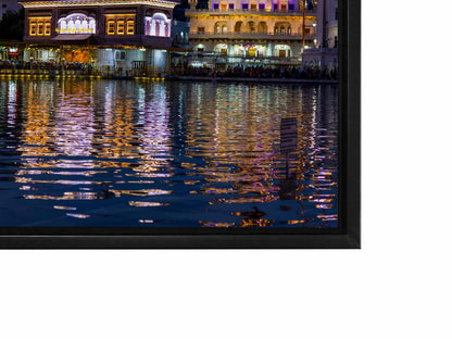 Leinwandbild des Goldenen Tempels – Wandkunst Skyline