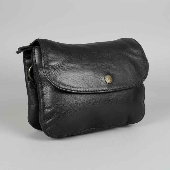 MET Small Flap Crossbody Bag with Dual Zipper Compartments