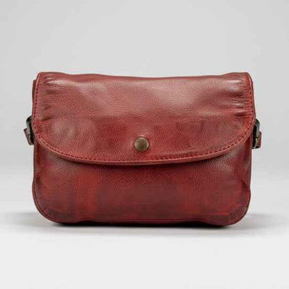 MET Small Flap Crossbody Bag with Dual Zipper Compartments