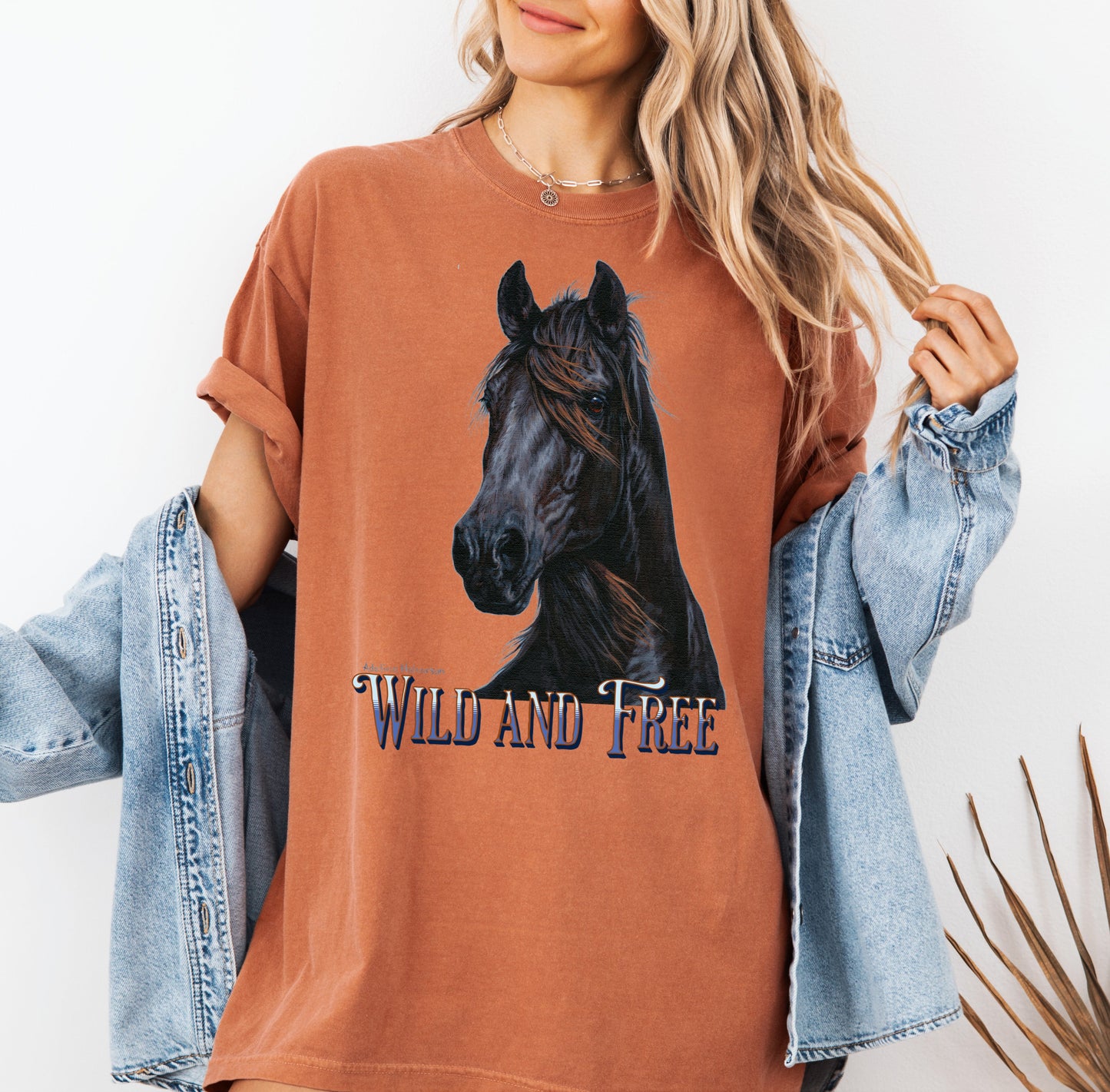 Wild and Free Comfort Colors Unisex T-Shirt – 100 % Baumwolle