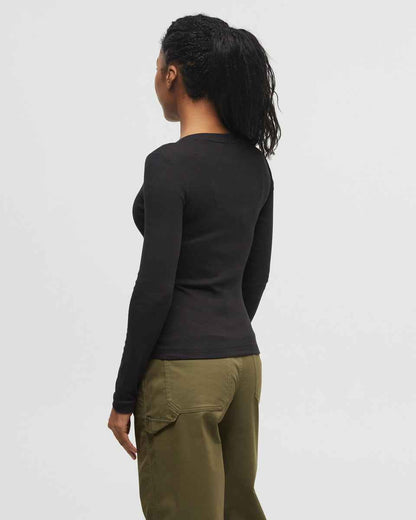 Rib Snap Placket Henley