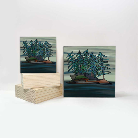 Print on Wood Block - Little Island