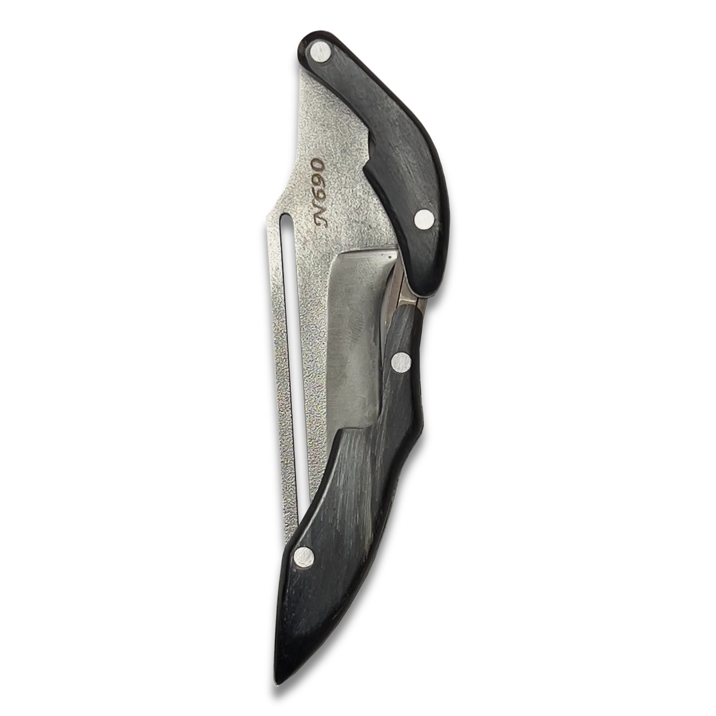 Ginza Steel - X Fold N690 Klingen-Klappmesser mit Widderhorn-Griff