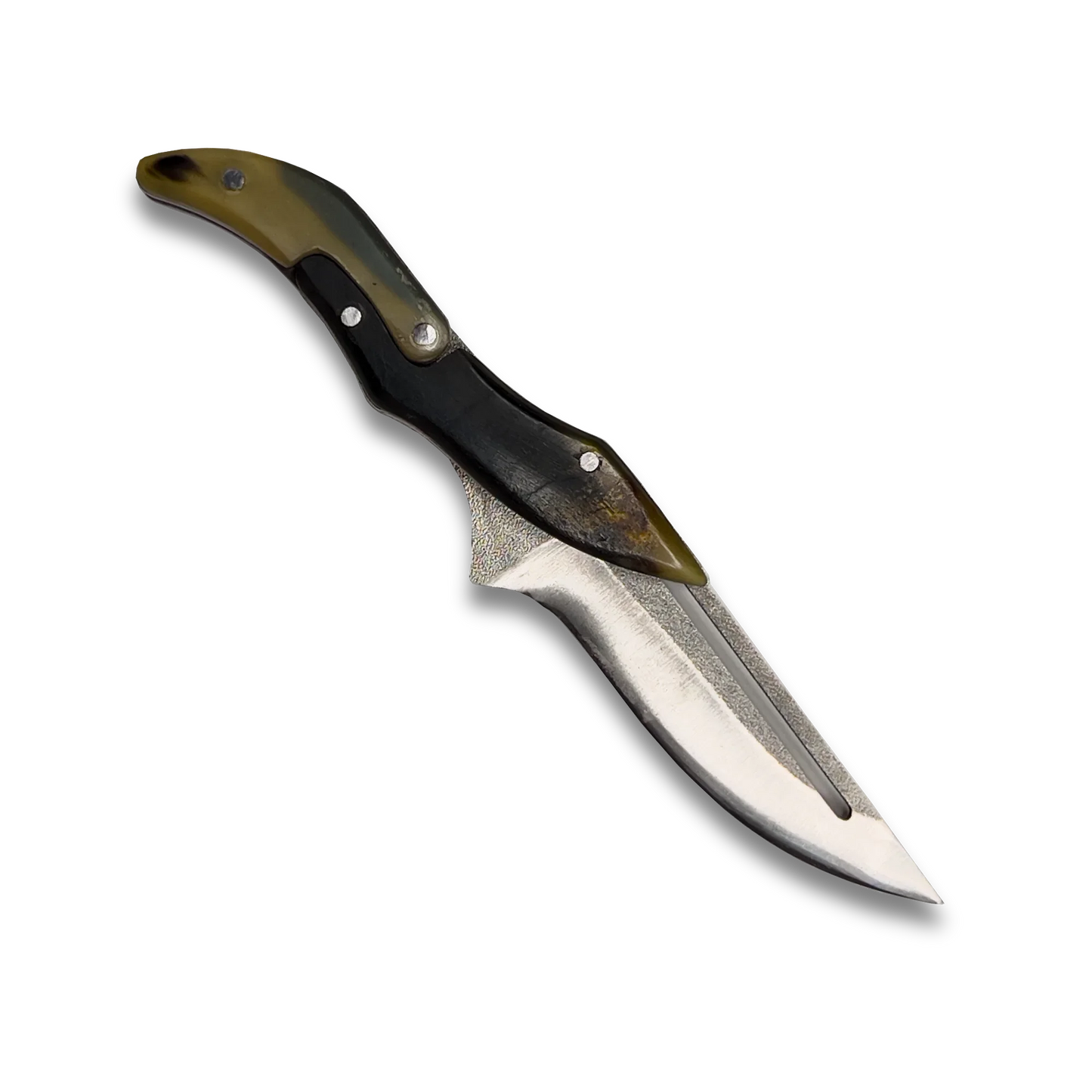 Ginza Steel - X Fold N690 Klingen-Klappmesser mit Widderhorn-Griff