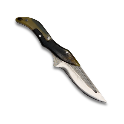 Ginza Steel - X Fold N690 Klingen-Klappmesser mit Widderhorn-Griff