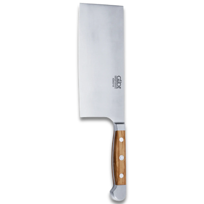 ALPHA OLIVE | Chinesisches Kochmesser 8" Klinge / Olivenholzgriff