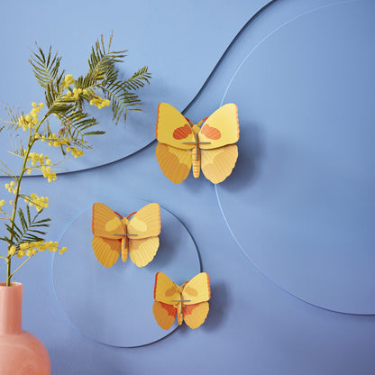 Gelbe Schmetterlinge<br> 3er-Set