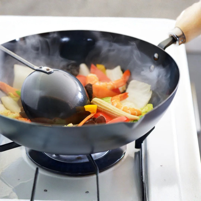 Yoshikawa Cook-Pal Ren Wok aus nitriertem Karbonstahl 30CM - JAPAN