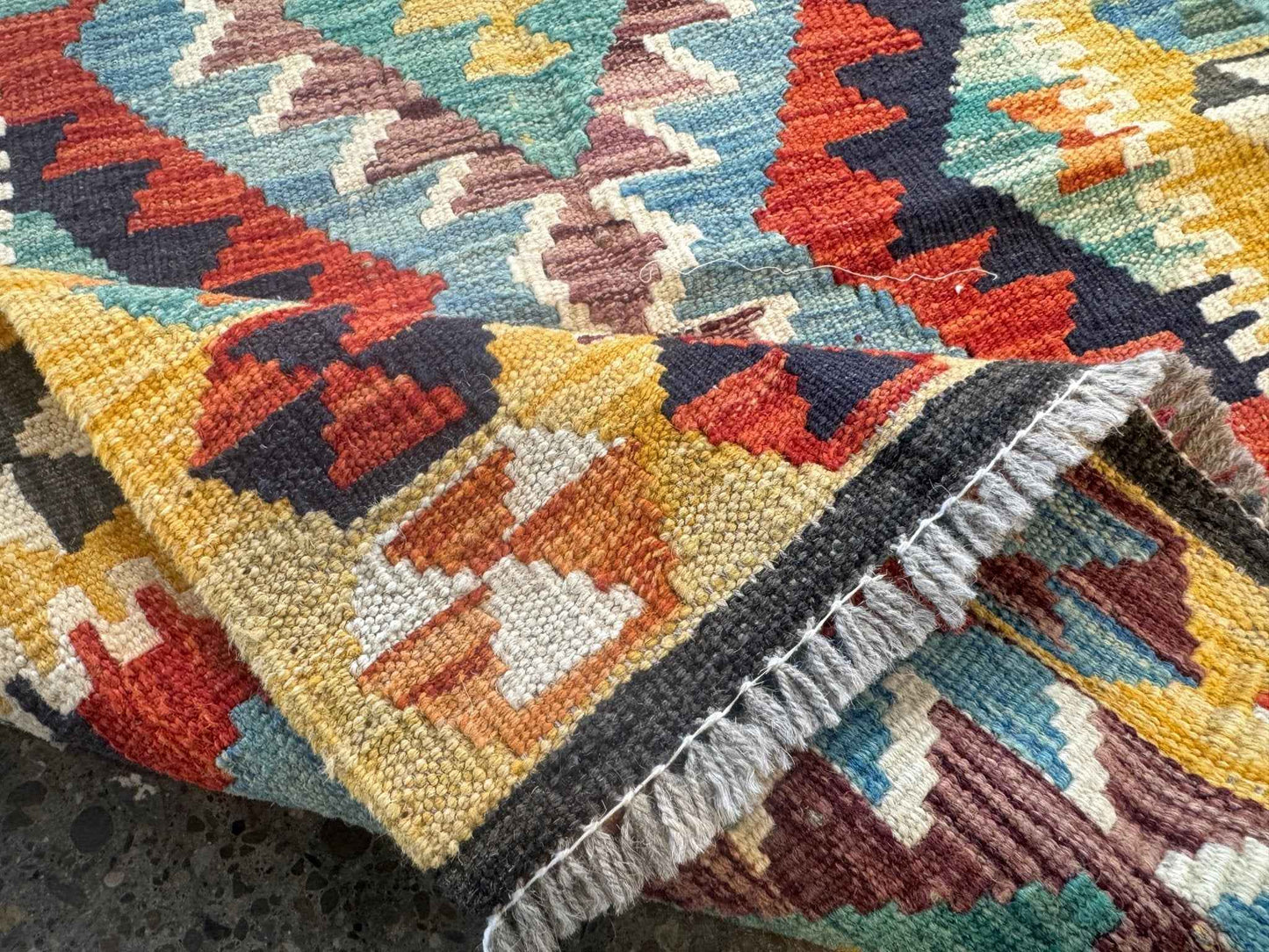 Afghan Maimana Kilim Rug | 2' 2" x 2' 10"