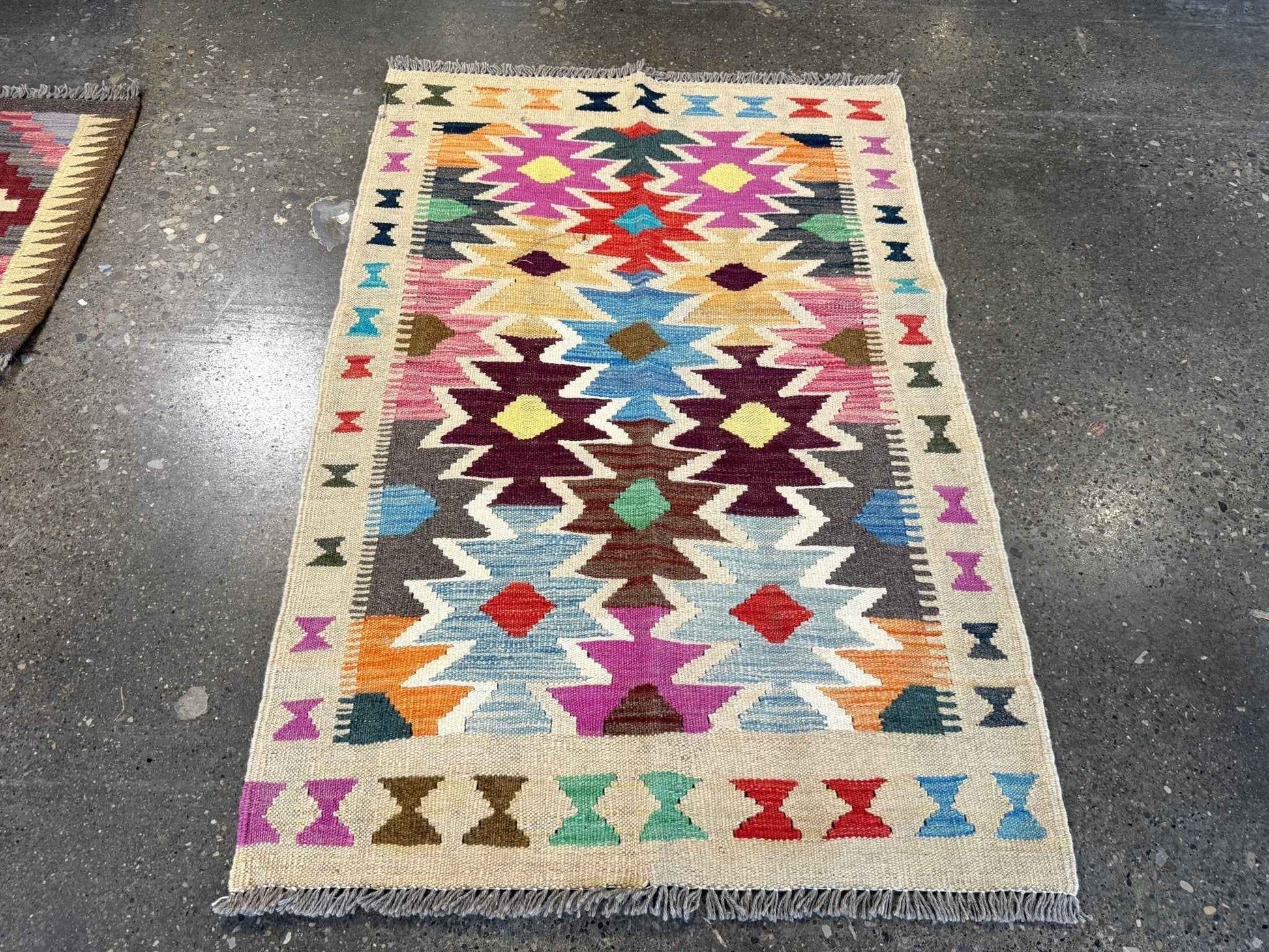 Afghan Maimana Kilim Rug | 2' 8" x 3' 11"